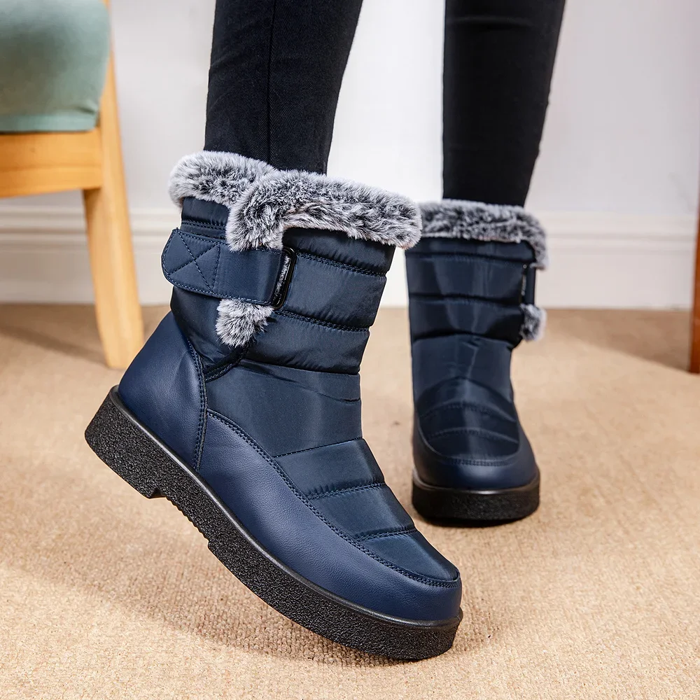 Women Winter Shoes Trendy Platform Snow Boots Outdoor Anti Slip Thick Soled High-quality Work Casual Cold Resistant Cotton Shoes