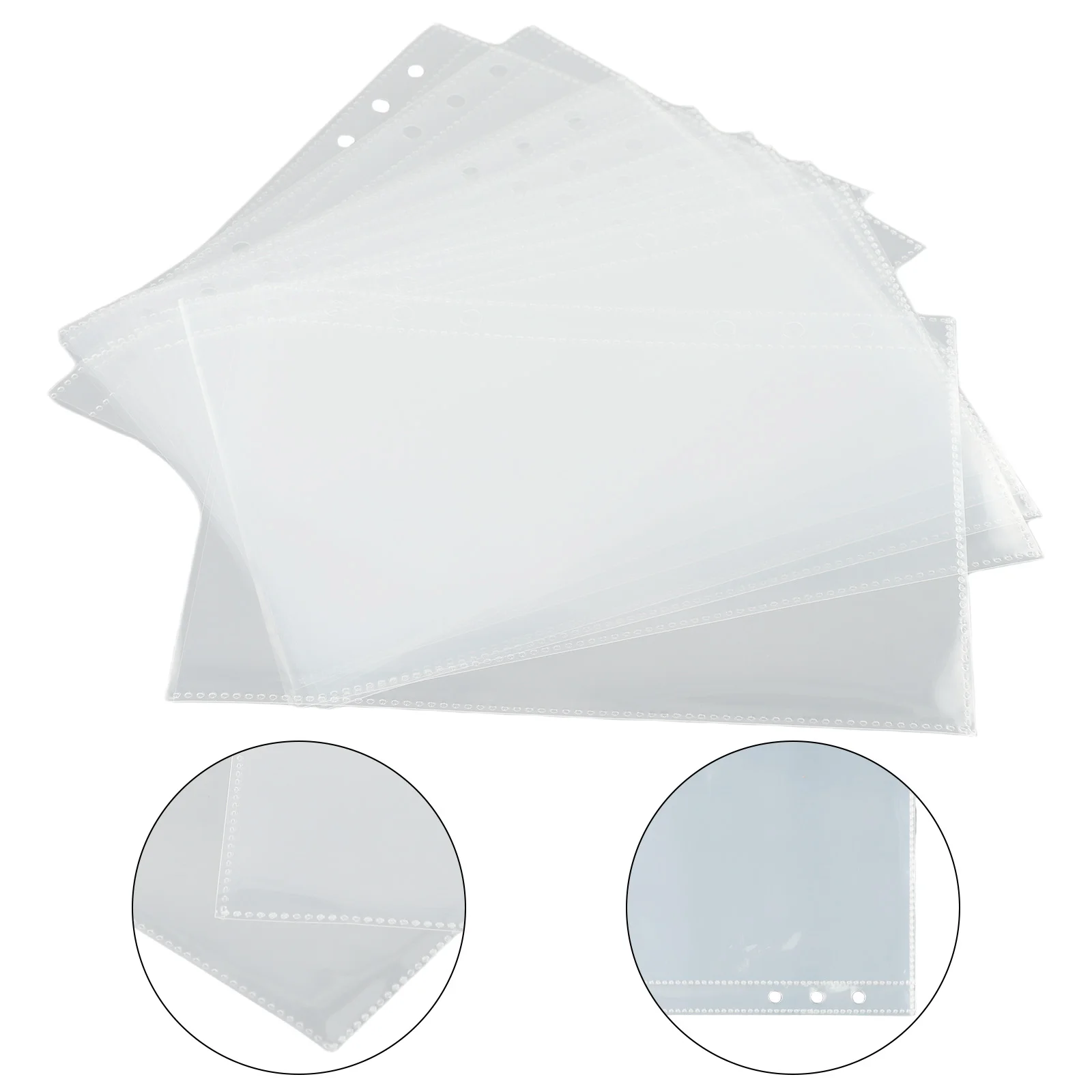 

10pcs A5 Binder Sleeves 1P/2P/4P Photo Album Binder Refill Inner Cards Photocard Notebook Drawing Notepad Household DIY Decor