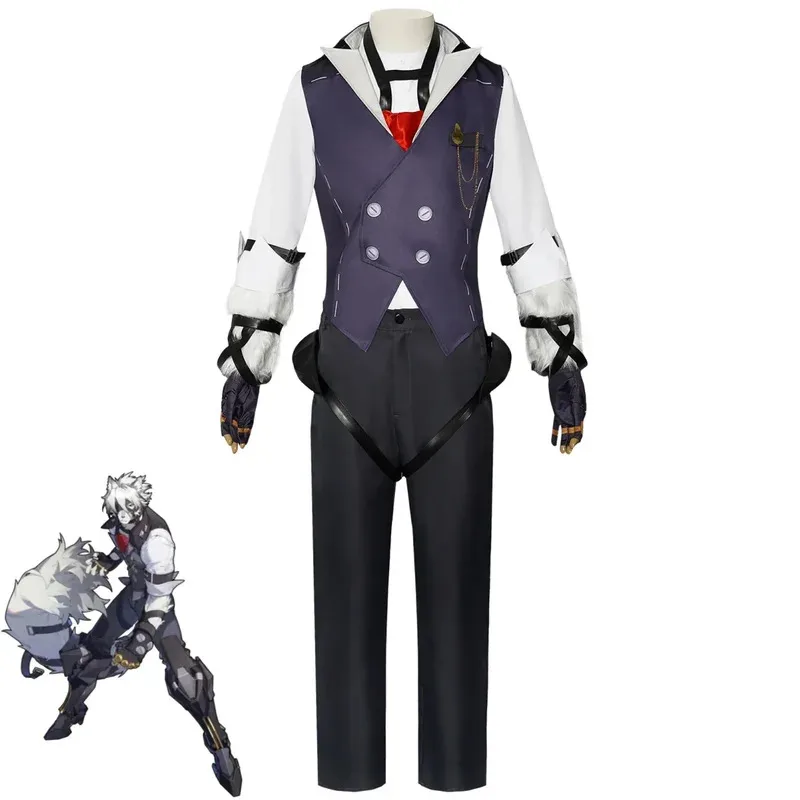 أزياء Zenless Zone Zero Von Lycaon التأثيرية مجموعة كرنفال الهالوين فيكتوريا بتلر سترة وقميص شعر مستعار موحد