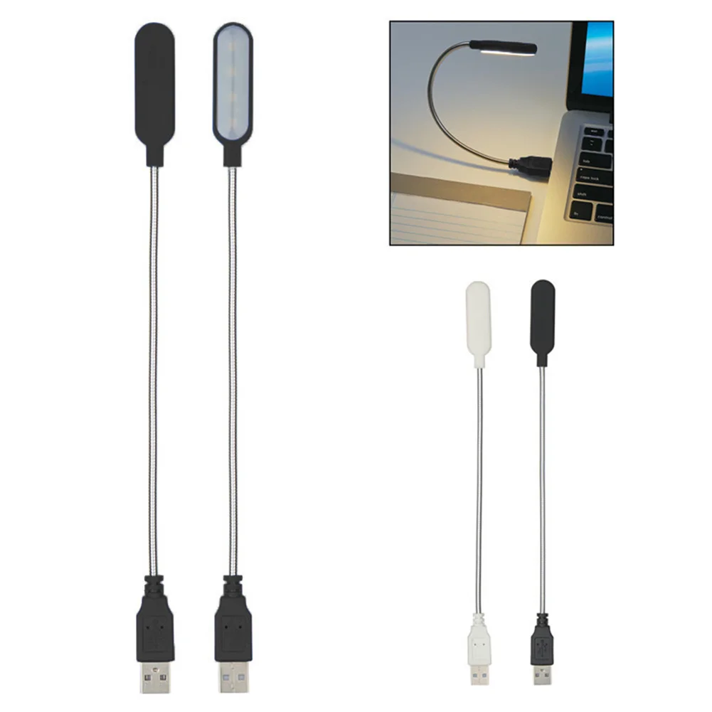 Lampka do czytania LED USB przenośny elastyczny mała lampka nocna ochrony oczu USB do komputer przenośny PC laptopy stołowa lampa biurkowa