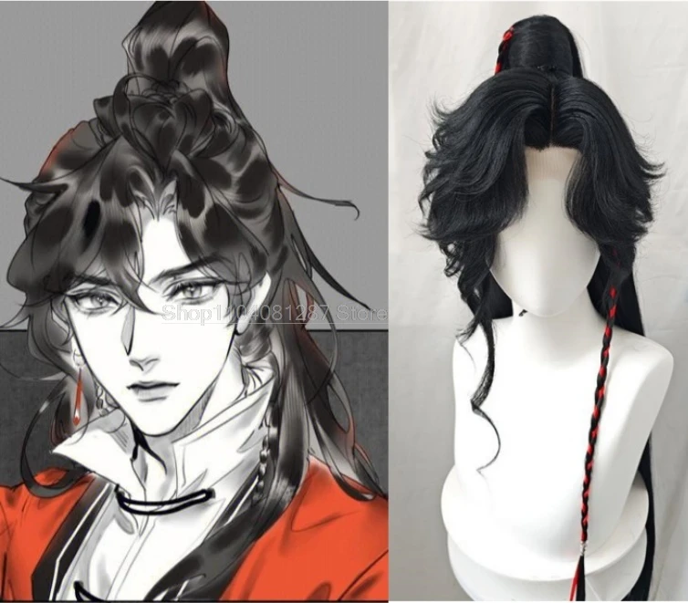 Hua Cheng San Lang Anime Cosplay Wig Tian Guan Ci Fu Heaven Official’s Blessing HuaCheng Cosplay Wig Xie Lian Cosplay party hear