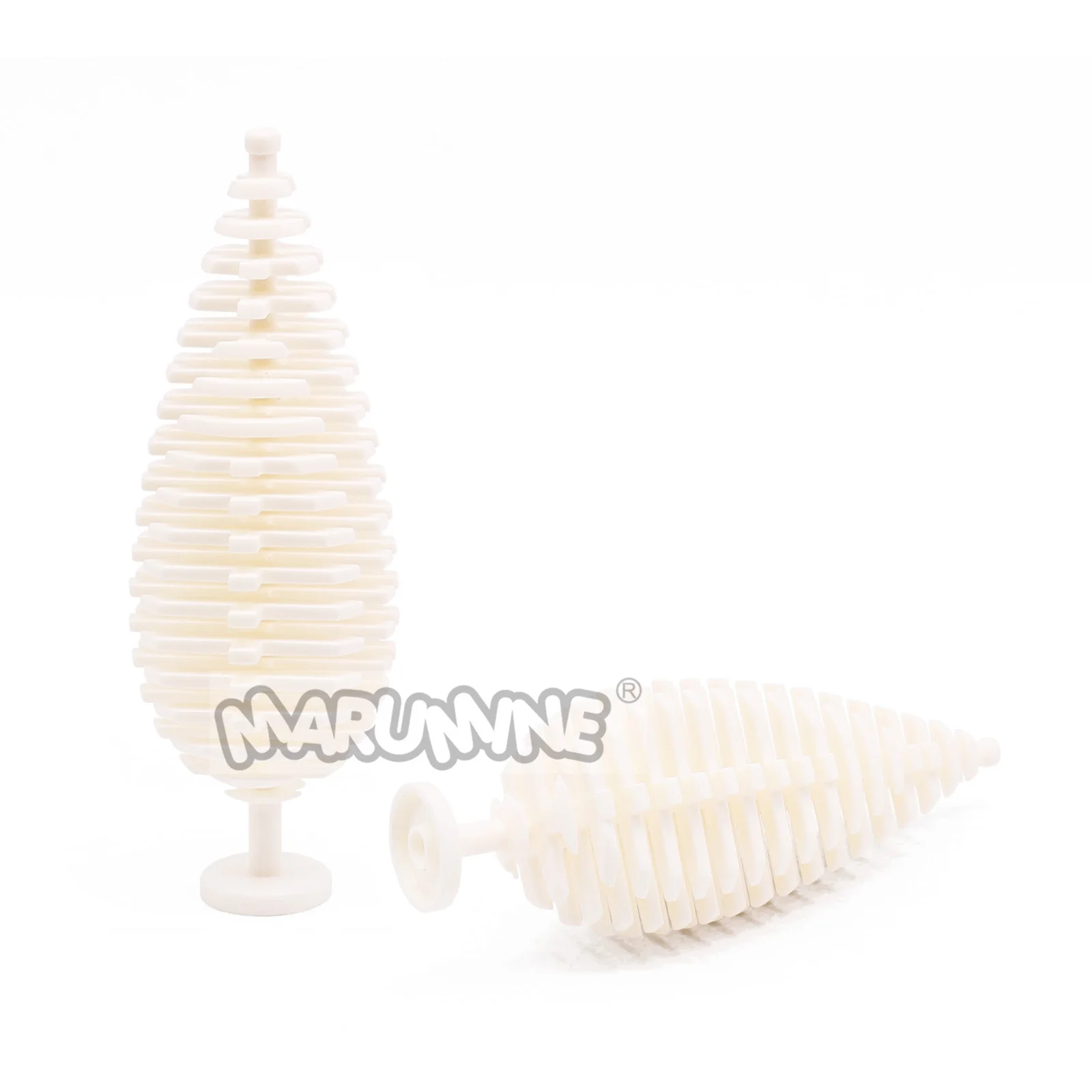 Marumine 6 STKS MOC Blokken Plant Boom Grenen Bouw Stad Straat Jungle Bouwstenen Onderdelen Accessoires 2435 3471 Compatibel