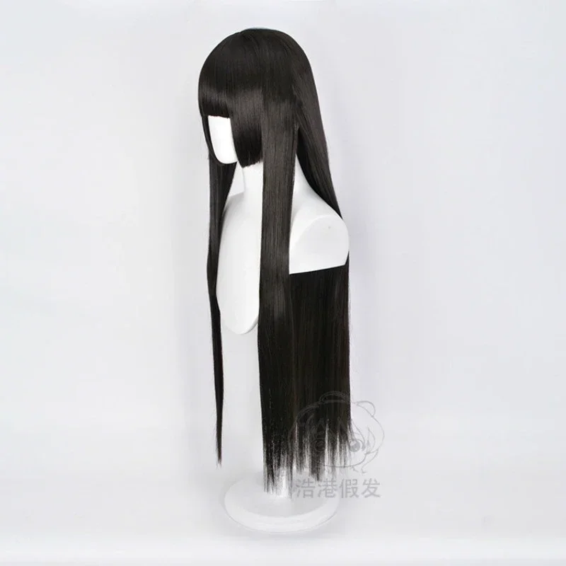 Kakegurui Jabami Yumeko Black Straight Color Cosplay Wig Role Play Synthetic Hair Wig