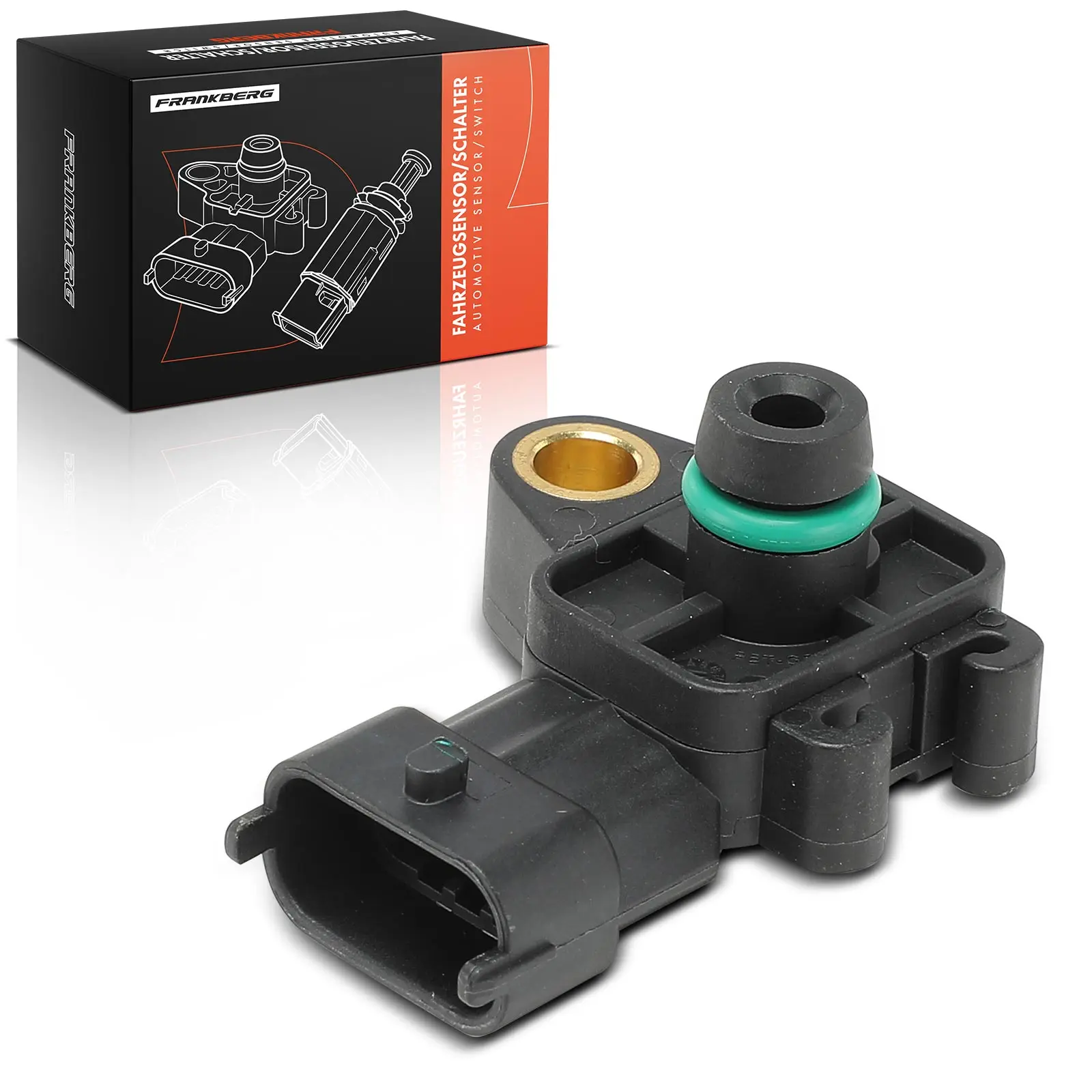 Frankberg 1x Inlaatdruksensor voor Chevrolet Aveo Cruze Spark Opel Astra H J Corsa D E 12644228 4819481 12594942 1235040