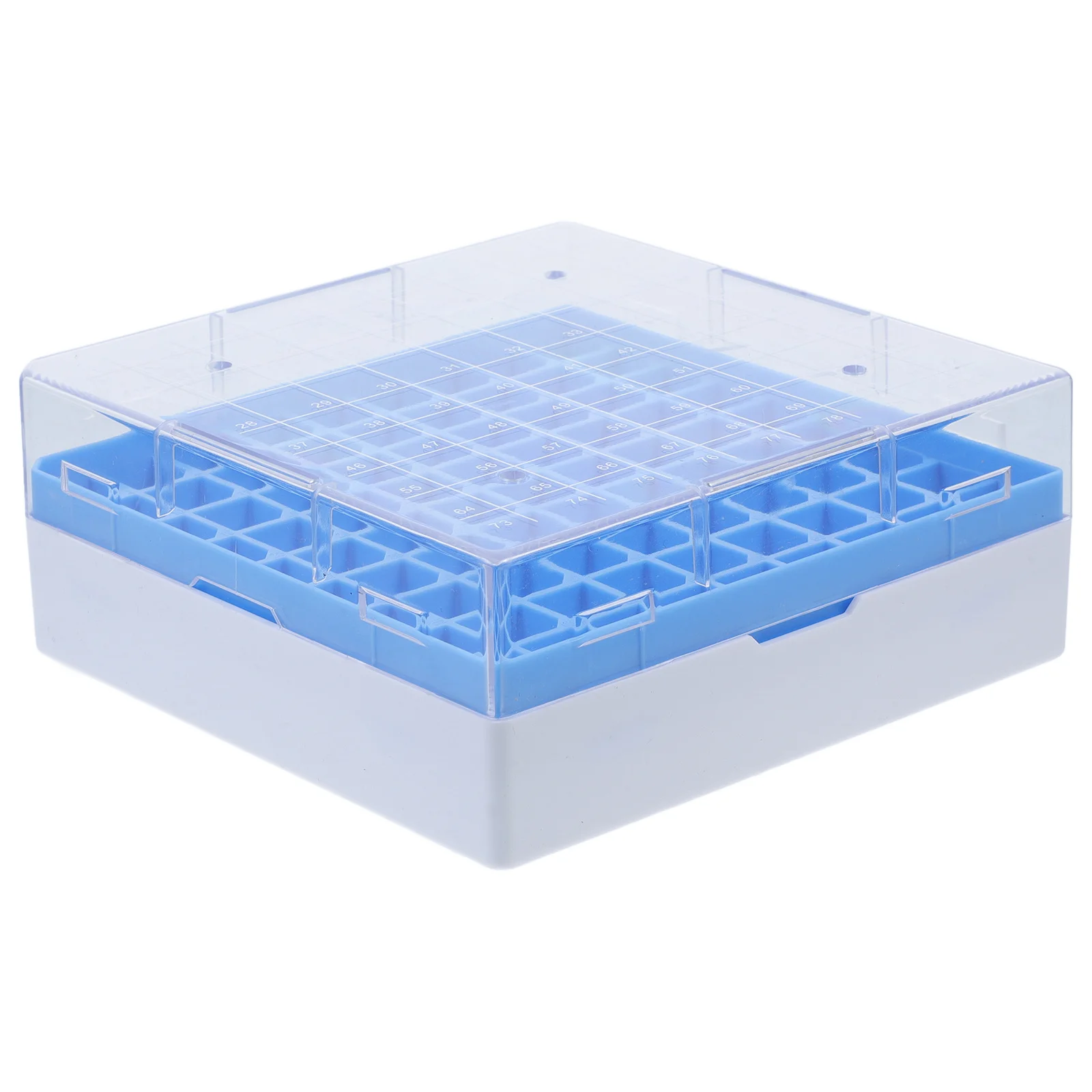

Cryogenic Container Plastic Freezer Box Multicompartment Vial Storage for Lab Cryovial Tube Storage Box Freezer Use