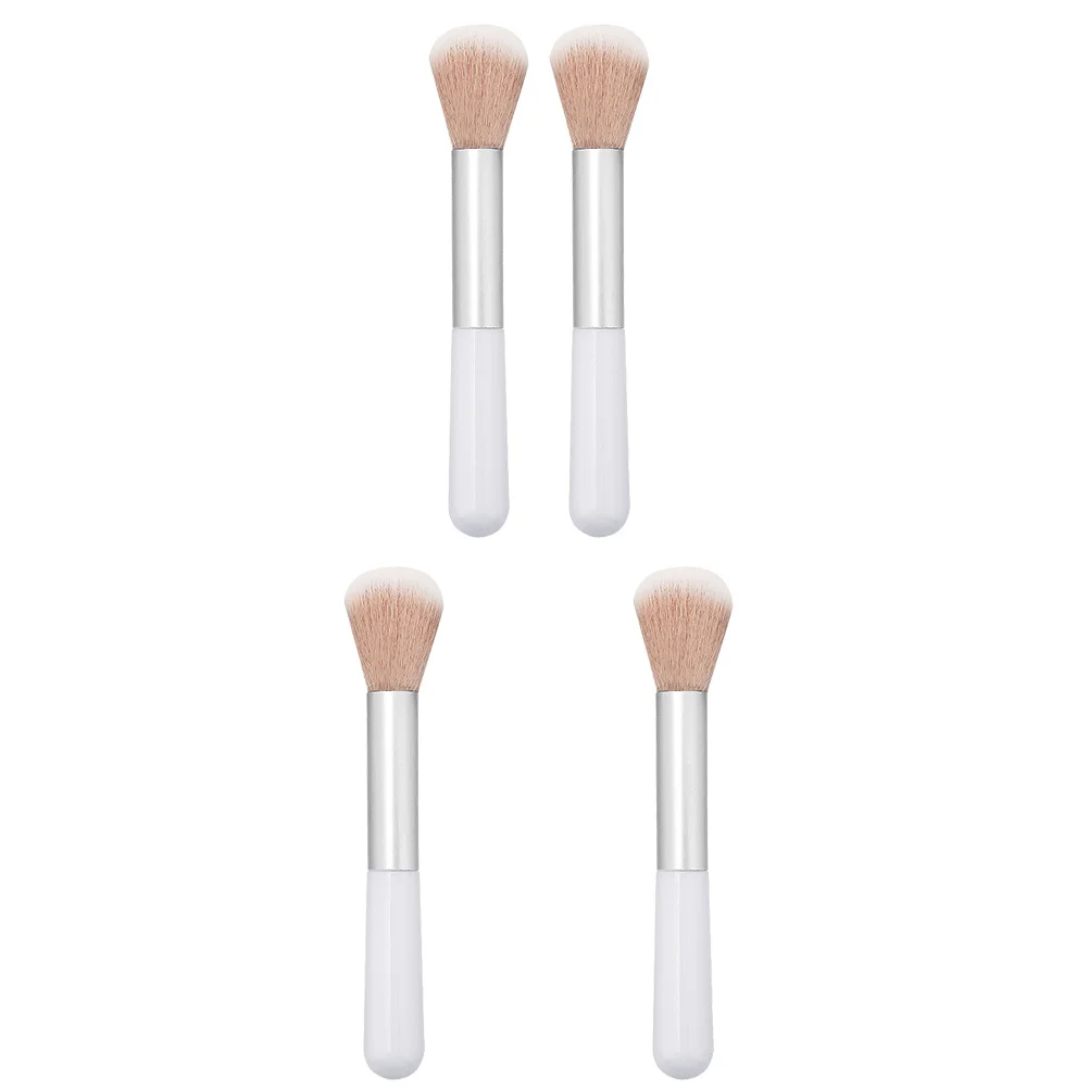 4-teiliges Make-up-Pinsel-Set, Premium-Kunstfaser, weich, dicht, Blending, Rouge, loses Puder, Foundation-Werkzeug für Frauen, Schönheit