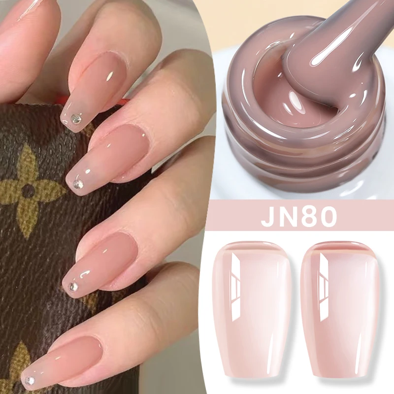 BORN PRETTY 10 ml Jelly Naakt Gel Nagellak 50 Kleuren Semi Transparante Nail Art Nail Supplies Losweken UV LED nagels Gel Vernis