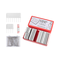 56pcs Knit Blocking Pins Kit,25pcs Knit Blocking Combs&30pcs T Pins, Knit Blockers & Pin Kit Knitting Aids for Blocking Knitting