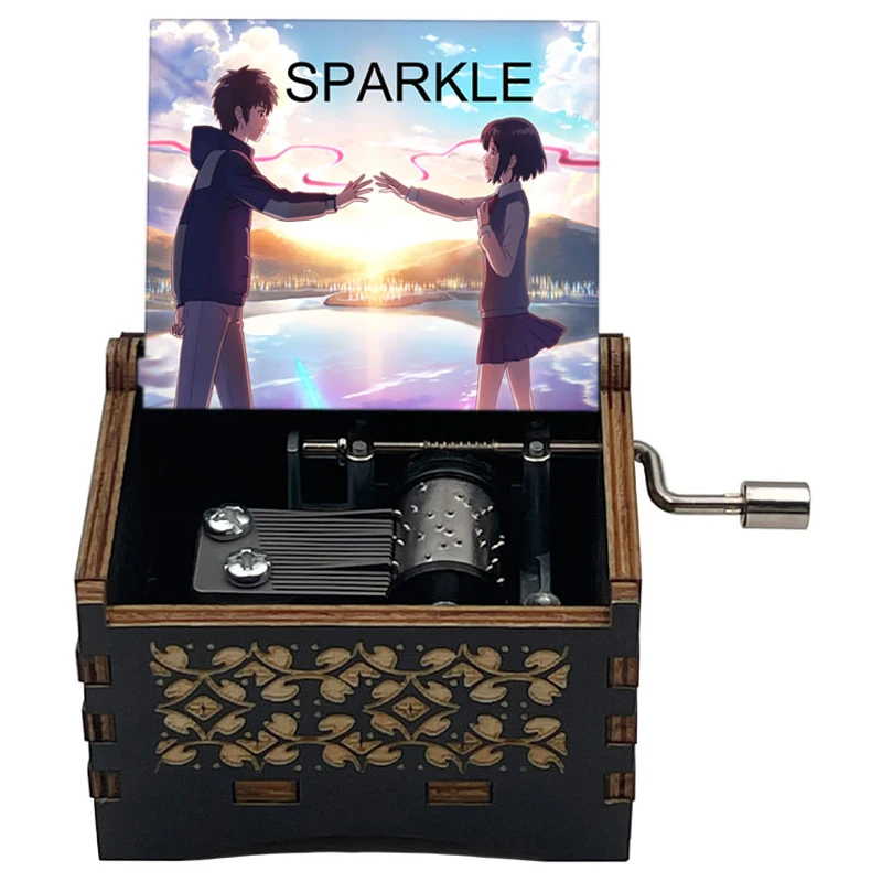 Anime Your Name Interlude《Sparkle》Climax 14-seconds Adapted 18-Tone Music Box Home Decoration Ornaments Party Gift for Friends