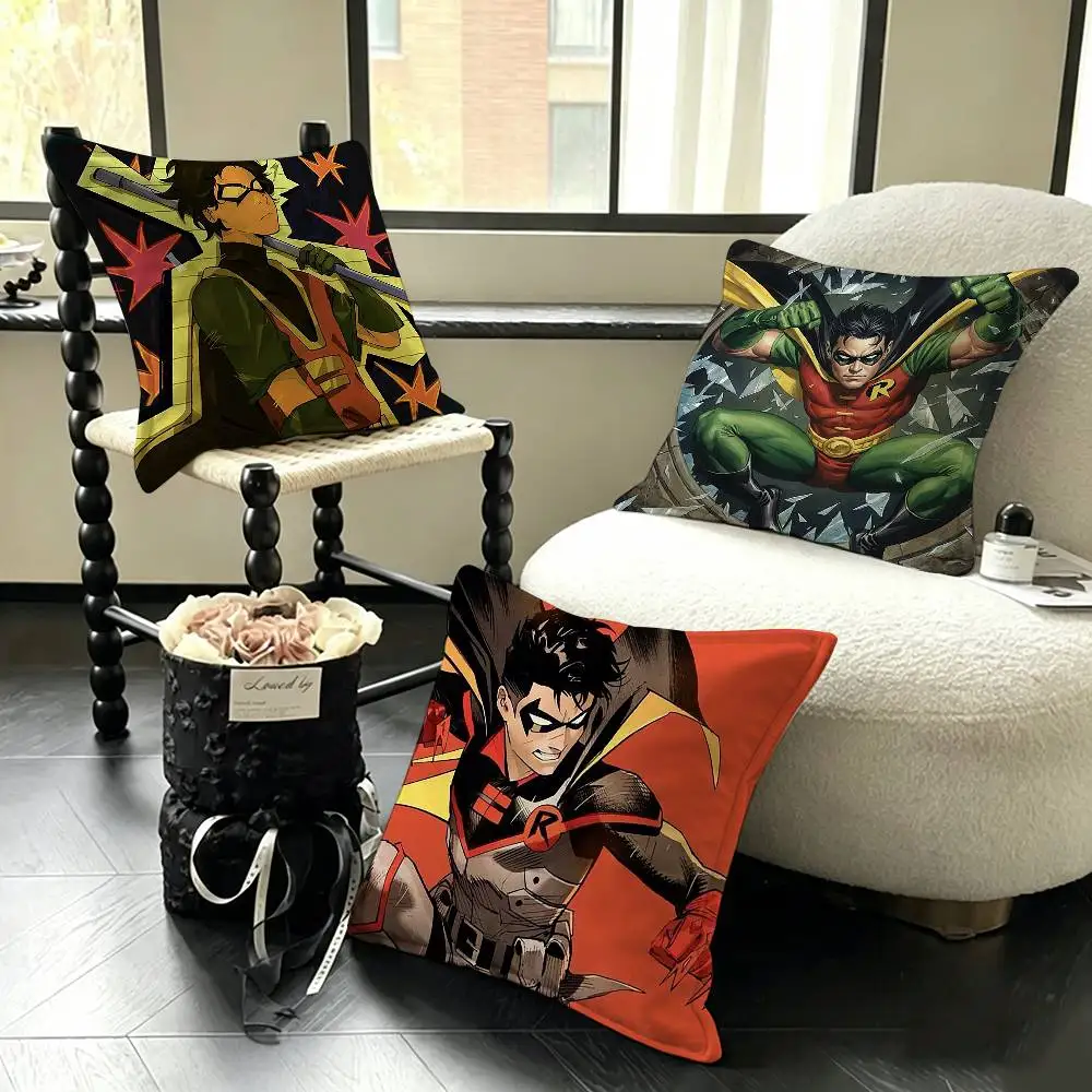 R-Robin Damian Wayne Various Sizes Square Pillow Case For Car Home Bedchamber Decor