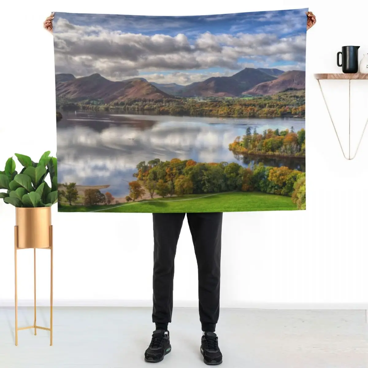 The North Western Fells Throw Blanket Soft Cozy Blanket for Pet Kids Adults