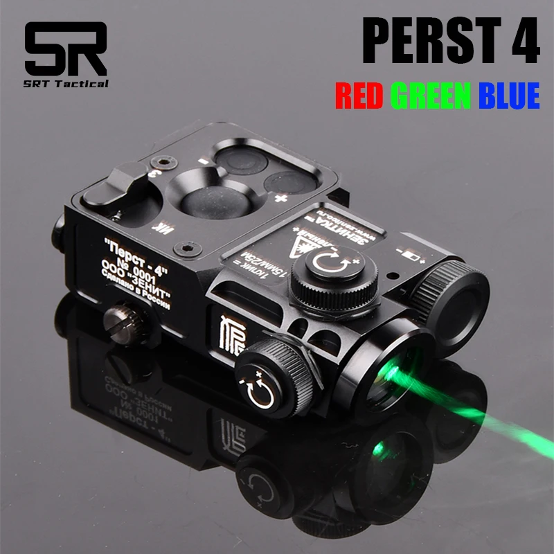 WADSN Tactical Perst 4 Red Dot Green Blue Metal Laser Infrared Ray Aim Indicator Airsoft Equipment Sight For Hunting Accessory