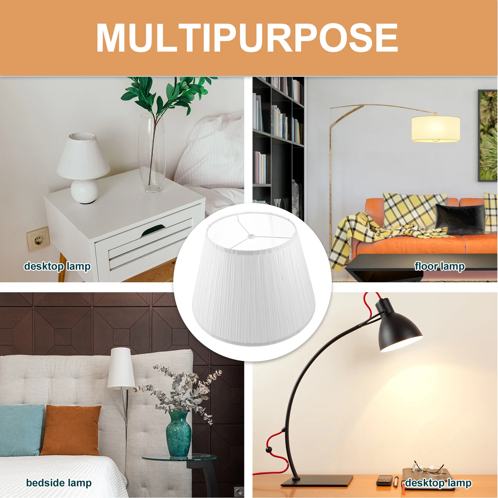 

Абажур из льняной ткани для стола, пола, стола, прикроватные абажуры, декоративный светильник, смягчающая яркая защита глаз