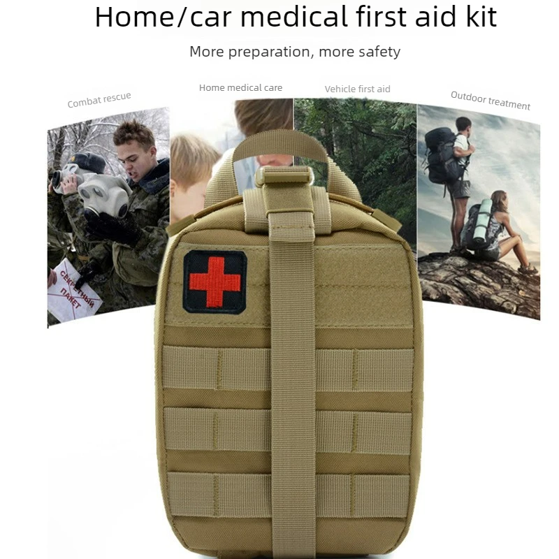 Outdoor Tactical Medical Kit MOLLE Waist Pouch First Aid Bag Multifunctional Storage Pack