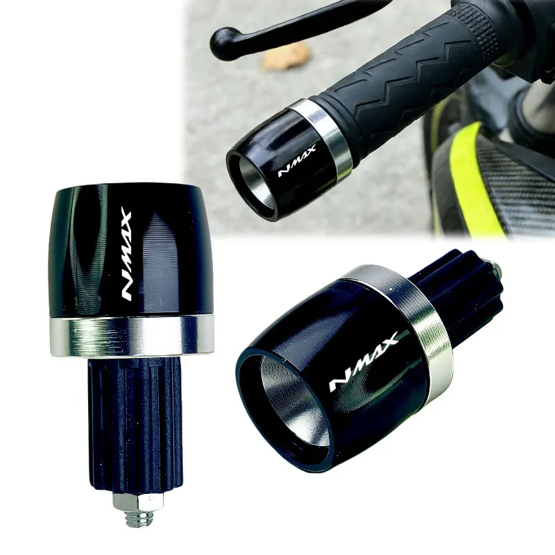 

Accessories Motorcycle Handlebar Grips Handle Bar Cap End Plugs For YAMAHA NMAX 125 N-MAX NMAX125 2015-2024 2023 2022 2021