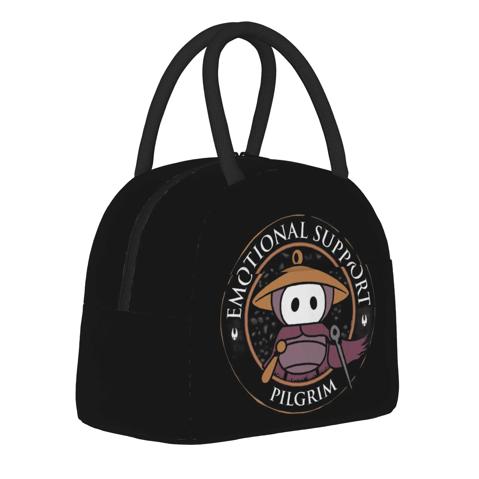 Sherma Support Pilgrim Hollow Knight  Insulated Lunch Bags Portable  Meal Container Thermal Bag Tote Lunch Box Bento Pouch