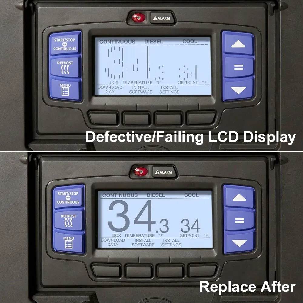 1 Piece LCD Display for Carrier Transicold X4 X3 X2 Vector APX Microprocessor Module,Screen Only