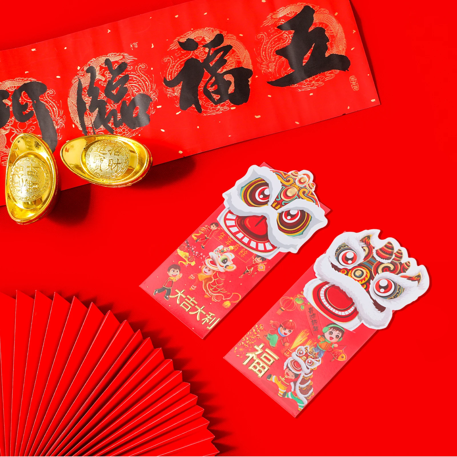

12 Pcs Red Envelope Bag Year Envelopes New Supplies 2022 Packets Ceremony Chinese Paper Creative Charm Man