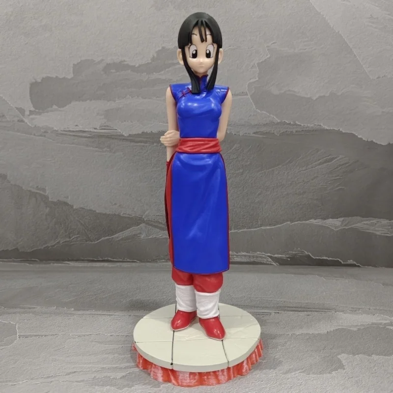 28CM Anime Dragon Ball Z Chichi Figure Model Toys Wukong Cheongsam Wife Standing Style Pvc Statue Desktop decoration Doll Gifts