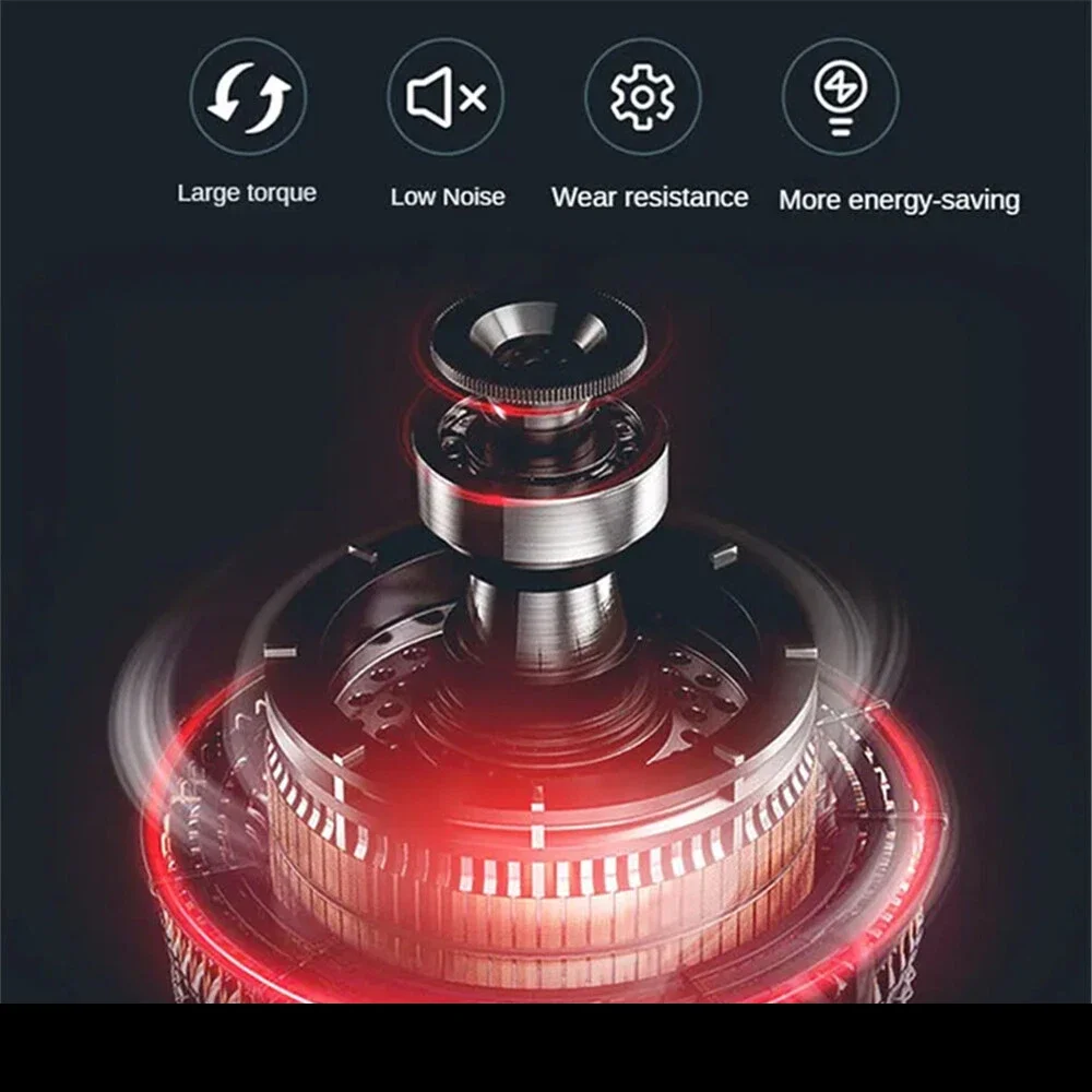 5L 7L Teigknetmaschine Teigbereiter Elektrischer Edelstahlmixer Mehlmischer-Set mit Gärungsfunktion – Detail 5