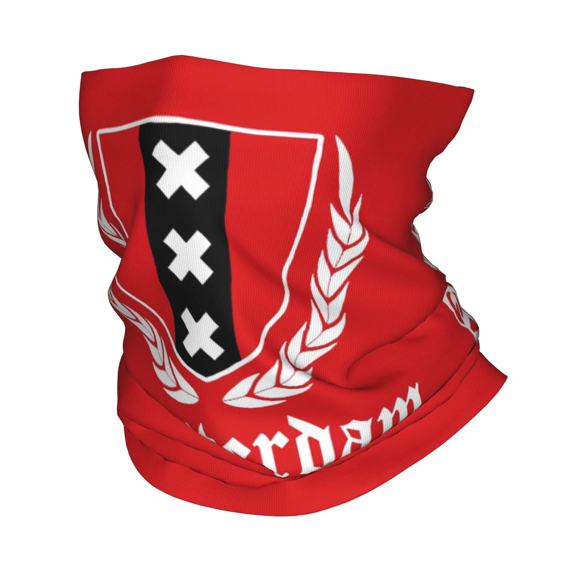 Amsterdam Crest Bandana Neck Cover Printed Wrap Scarf Multifunction Balaclava Running For Men Women Adult