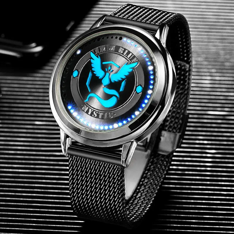Pokemon Waterproof Watch Pokémon Pikachu Blue Camp Pokemon Anime Touchscreen