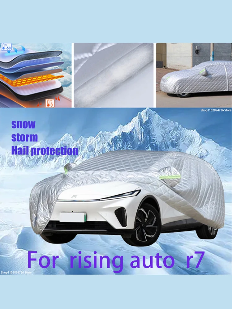 For rising auto r7 Outdoor Cotton Thickened Awning For Car Anti Hail Protection Snow Covers Sunshade