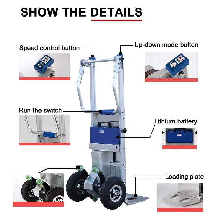 Commercial Stair Climbing Trolley Hand Trucks Hand Carts - China Factory Direct Sale Stair Climber for Efficient Cargo Movement