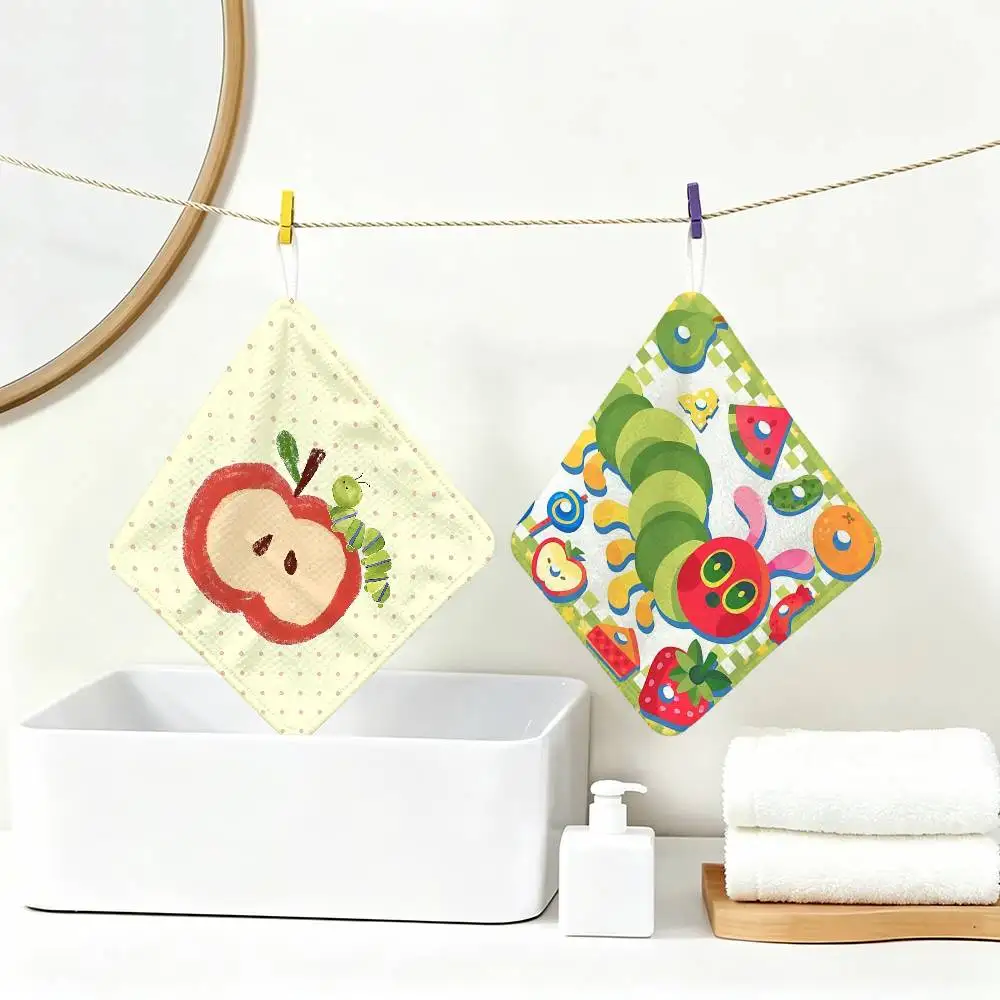 The V-very H-hungry Multi-scene Polyester Cotton Towel, Hanging Hand Wiping Cloth for Kitchen Bathroom Hotel