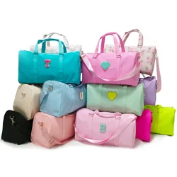 Nylon Waterproof Travel Duffle Bag Women Sport Gym Shoulder Bag Travel Weekender Duffle Handbag