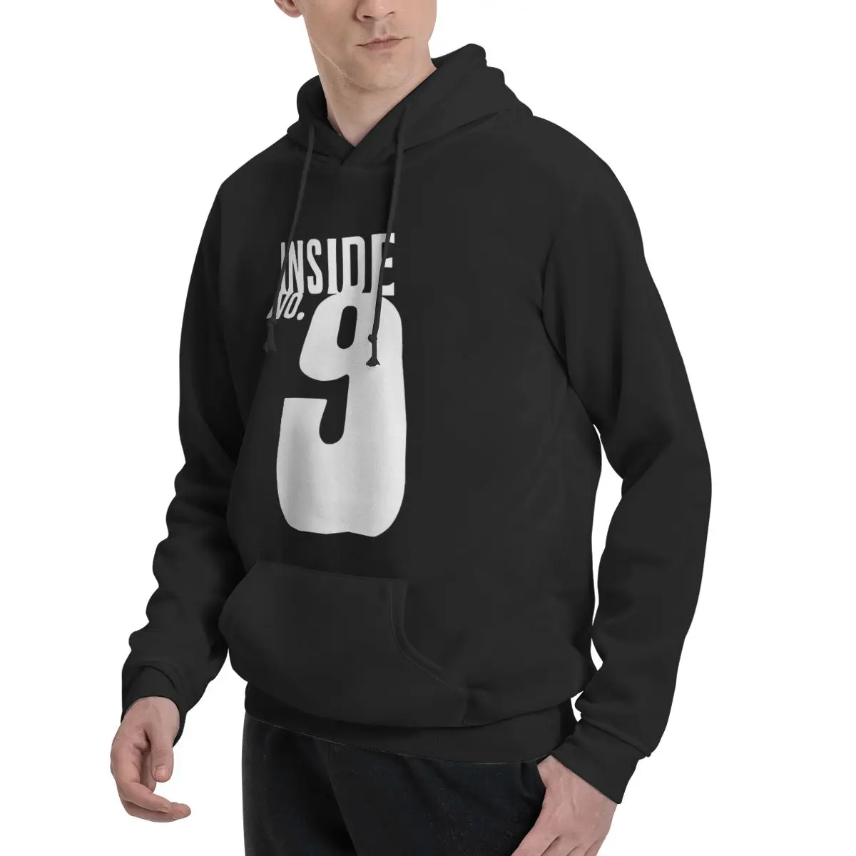 Sudadera con capucha de poliéster blanco para hombre, ropa interior No 9, cálida, colores Dif, tallas