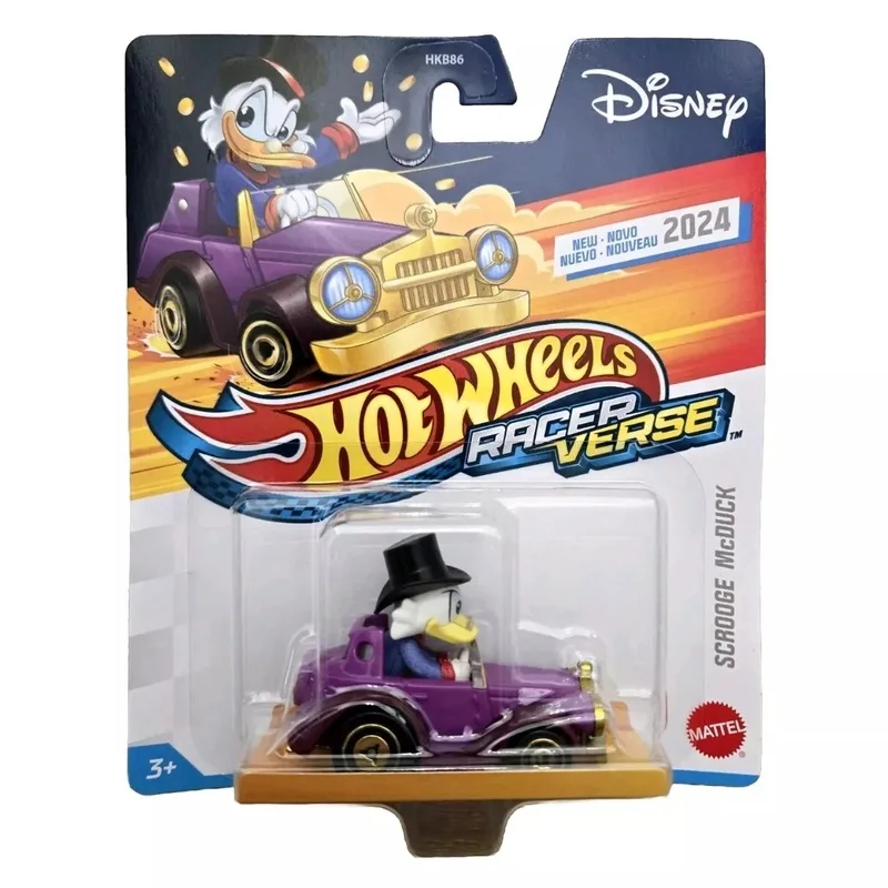 

New Spot Goods Authentic Hot Wheels Disney Series Racer Verser Car Model Cartoon Series Toy Car Die-Cast Vehicle Model Cars Toys