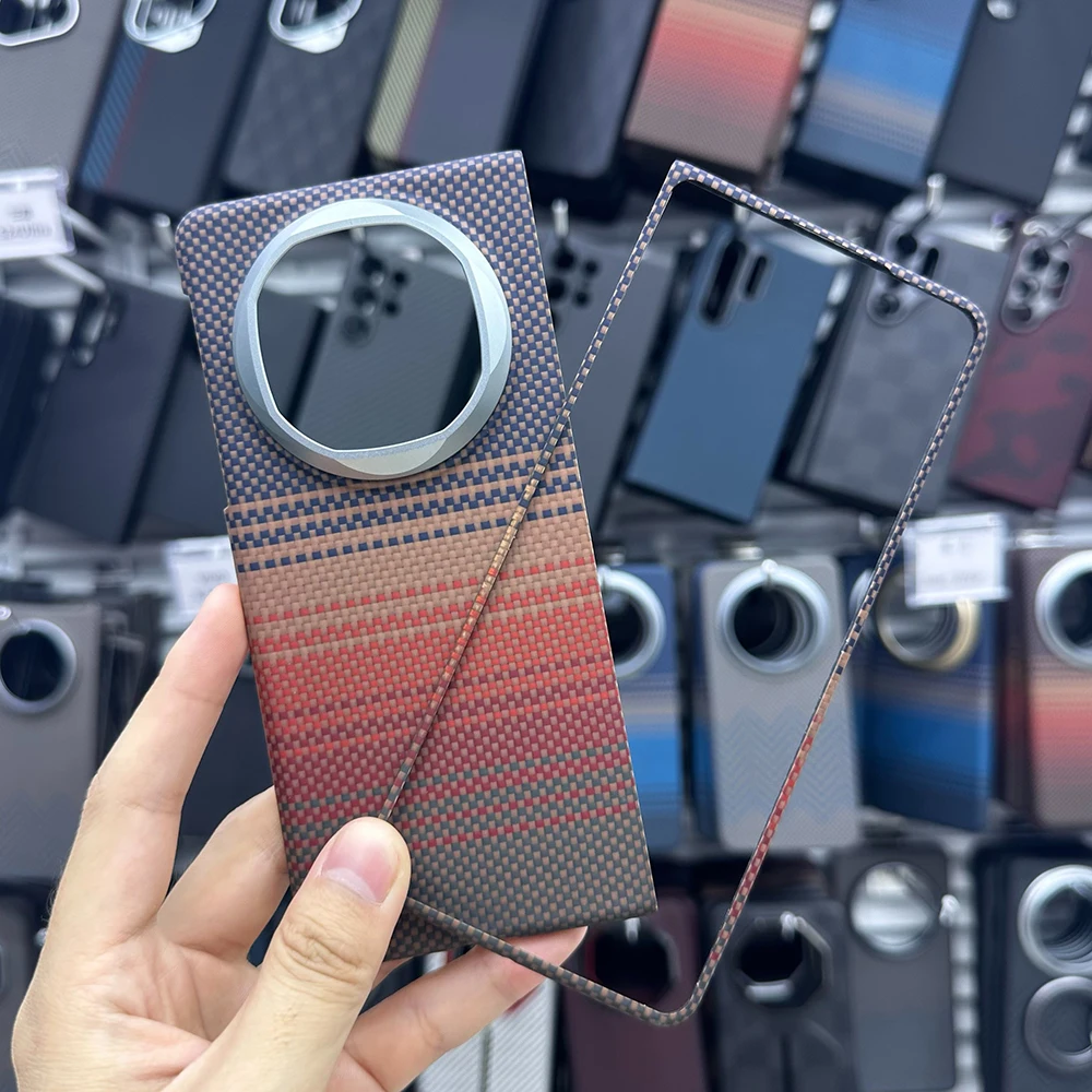 

Для Huawei Mate X6 Magsafe Case 600D настоящий арамидный магнитный чехол из углеродного волокна для Huawei Mate X6 Carbon Case Capa Luxury