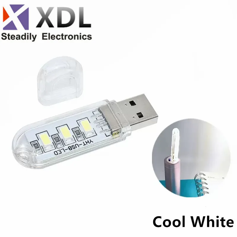 1pcs Mini USB LED Desk Lamps Reading Led Light For PC Laptops Computer Notebook Mobile Power Charger Camping Lamp Night Light