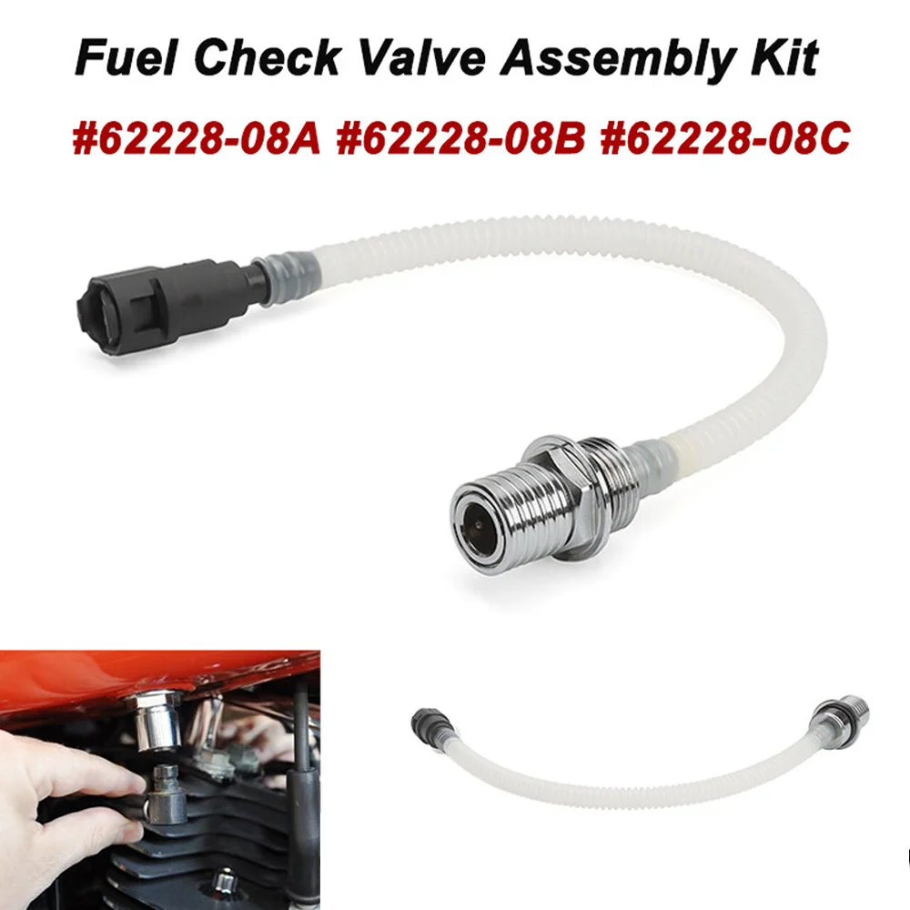 

Motorcycle EFI Fuel Check Valve Assembly #62228-08A for Harley Touring Road King Electra Road Street Glide FLHR FLHT 2008-2024