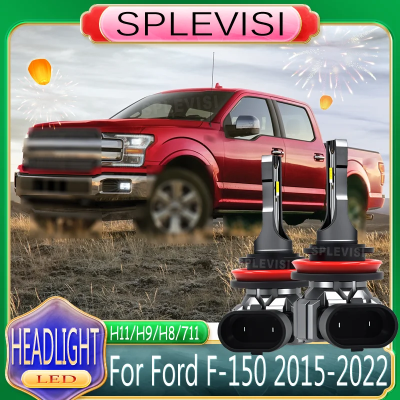 

LED All-Weather Protection Easy Installation H11 Headlight Low Beam Bulbs For Ford F-150 2015 2016 2017 2018 2019 2020 2021 2022