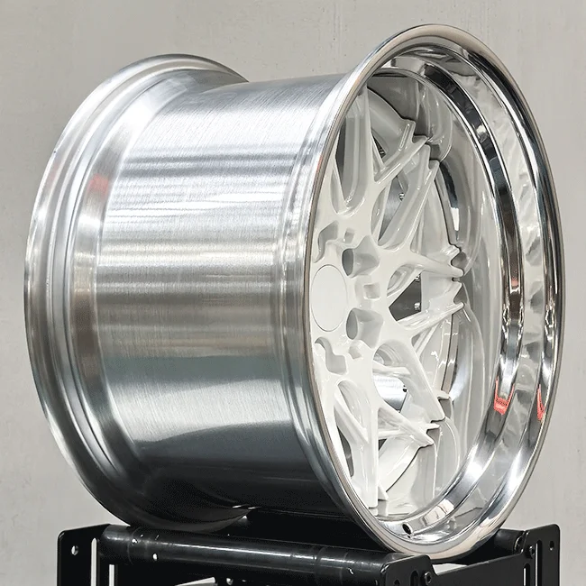 Hot-selling Custom 18-Inch Polished Lip White Alloy Wheels Aftermarket Forged Mesh Design Car Rims Passenger Car Wheels