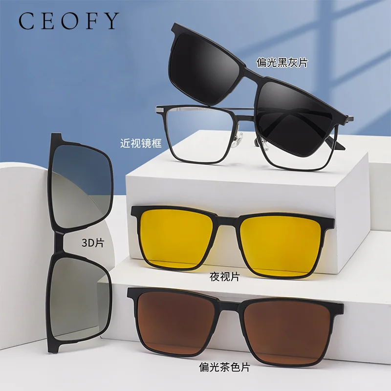 

Ceofy Men Women Titanium High Quality Eyeglasses Frame Ultra-Light Myopia Optical Prescription Glasses Frame New Men Eyewear