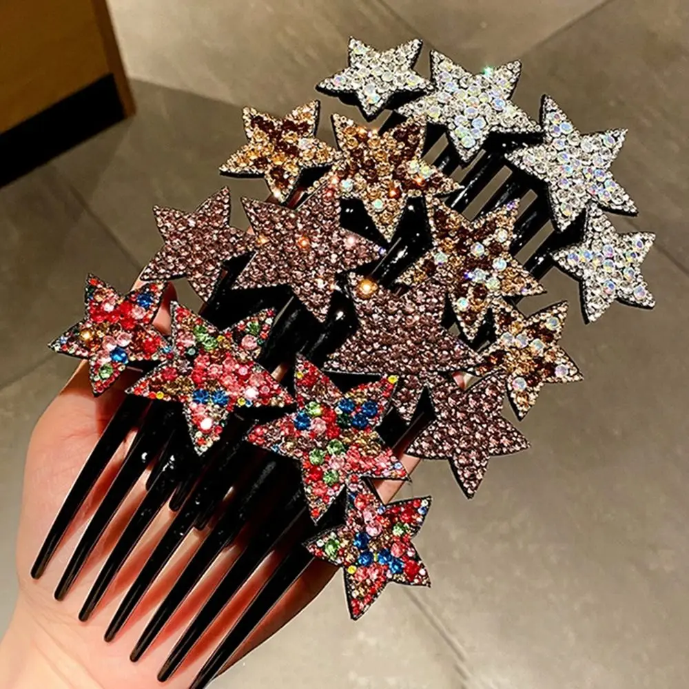 Pettine per capelli con strass strass nuovi accessori per lo Styling inserito pettine per capelli rotti testa per capelli spezzata fermaglio per capelli fisso donna