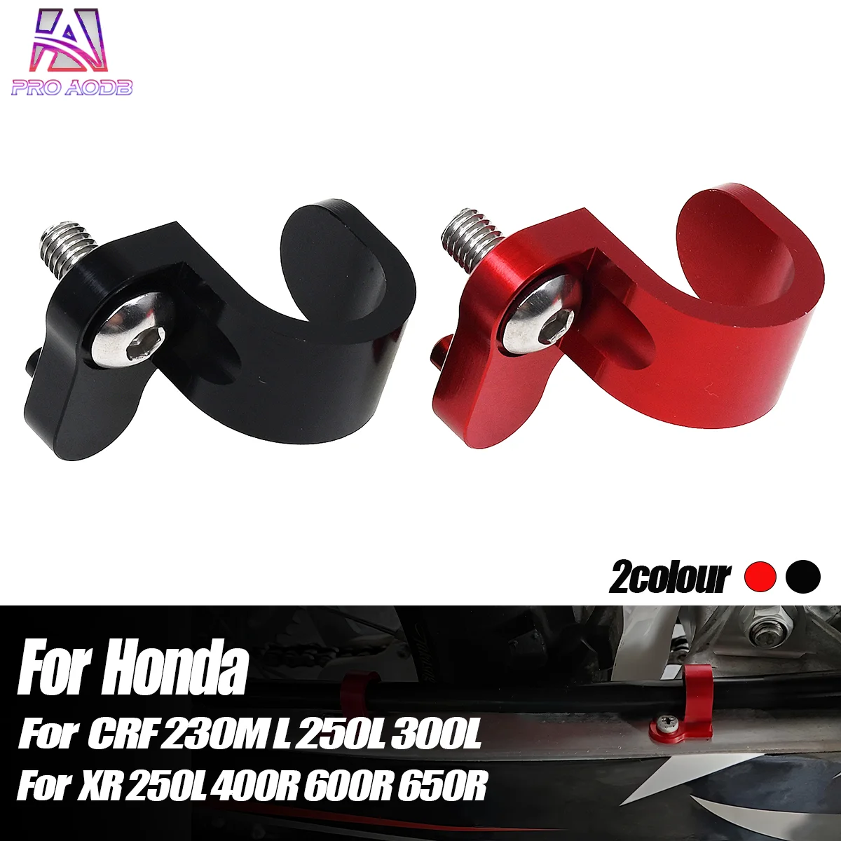 For Honda Rear Brake Hose Clamp Guide CRF230M CRF230L CRF250L CRF300L XR250L XR250R XR400R XR600R XR650R XR650L Dirt Bike Parts