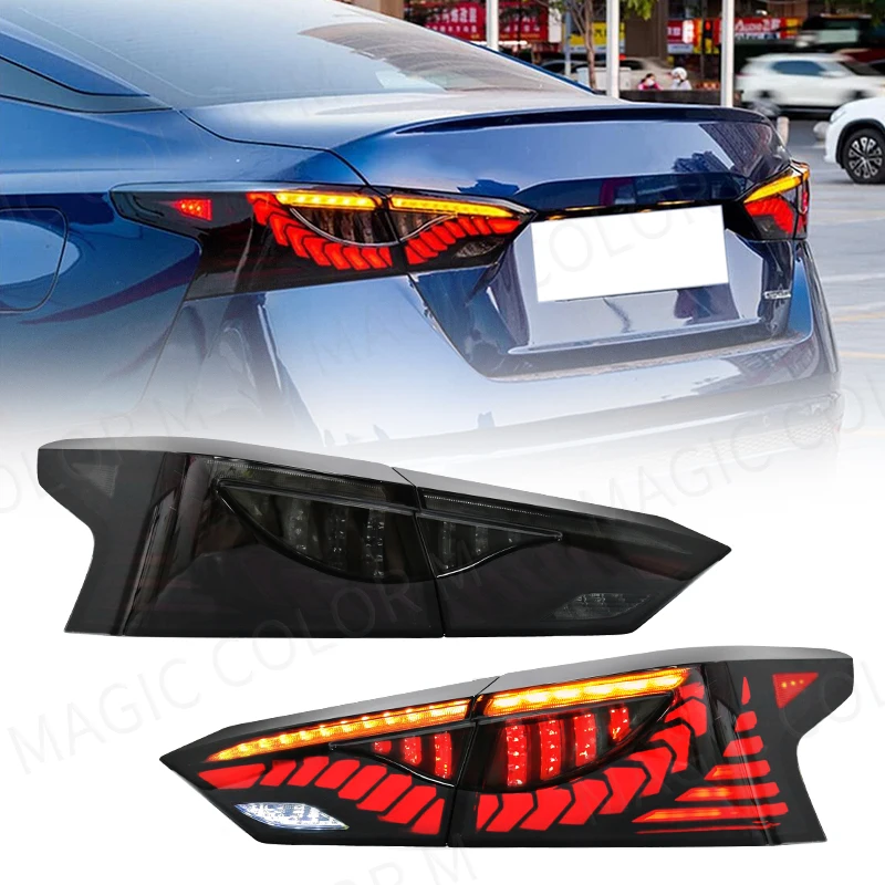 

For Nissan Altima 2020 2021 Tail Lamp LED Tail Lights Rear Brake Stop Turn Signal Fog Auto Reverse Reflector Waterproof 12V