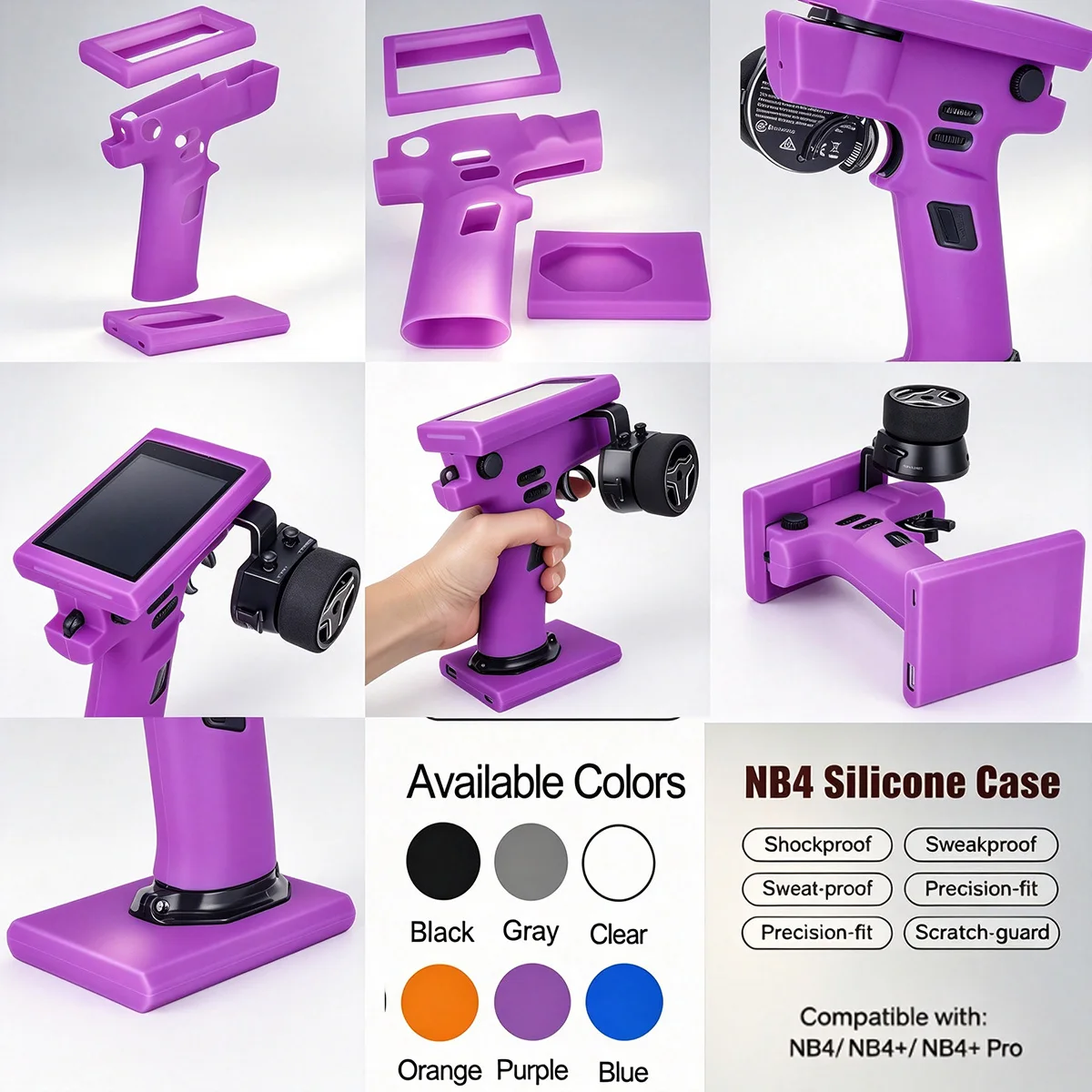 FlySky Noble NB4 Silicone Transmitter Case – Soft Dust Prevention Cover for Remote Control Accessories