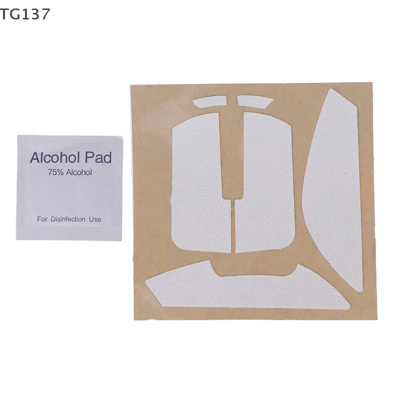 1Set Mouse Non-Slip Anti Sweat Tape Sticker Ultraglide Anti Sweat Patch For VIPER V3 PRO Ultrathin Snowflake Texture