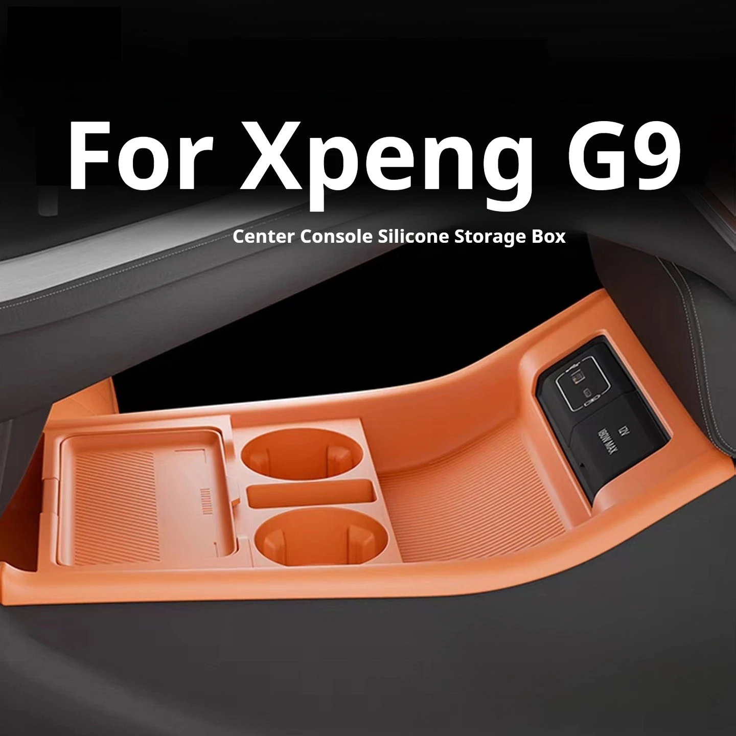 

Fit For XPeng G9 XiaoPeng G9 Car Lower Center Console Silicone Storage Box Organizer Tray Interior Modified