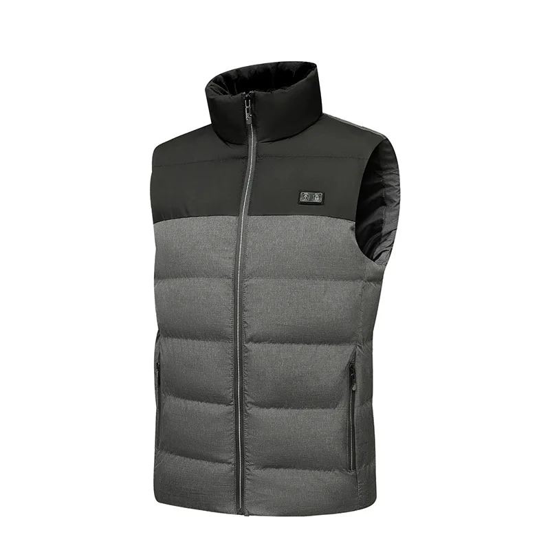 Unisex 15 Heating Zones USB Heated Vest Loose Winter Thermal Waistcoat Dual Switch Casual Outdoor Sport Warm Heating Gilet