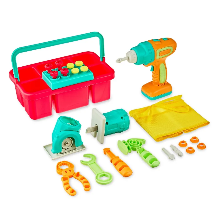 

Tool Play Set for Toddlers, 25-Piece Construction Toy Set with Realistic Colors, Durable Plastic, Safe Rounded Edges, Ideal for