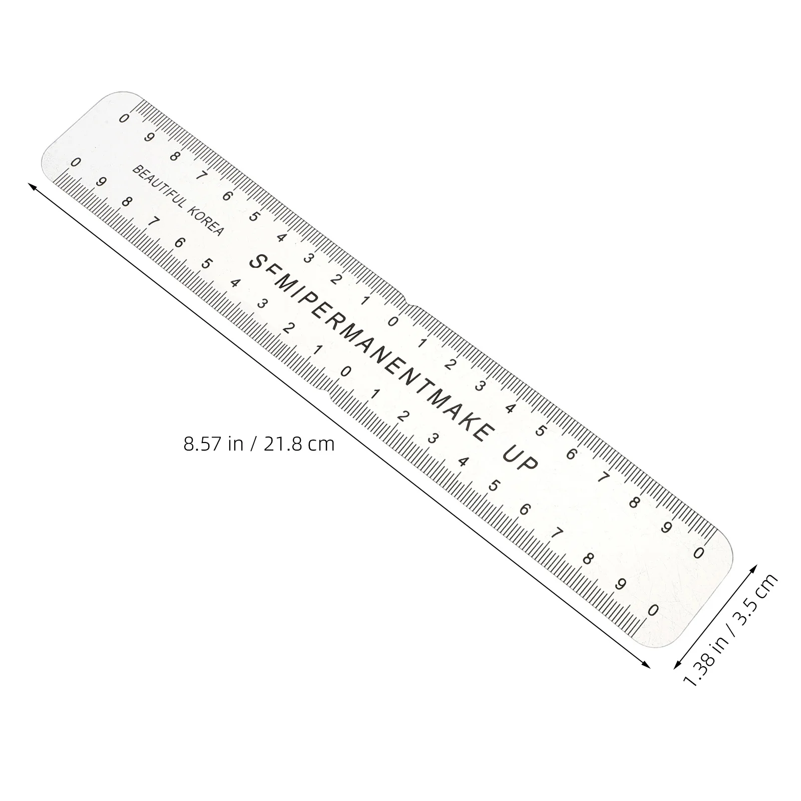 

6Pcs Transparent PVC Eyebrow Ruler Flexible Brow Measuring Tattoo Supplies Eyebrow Mapping Tool for Precise Symmetry