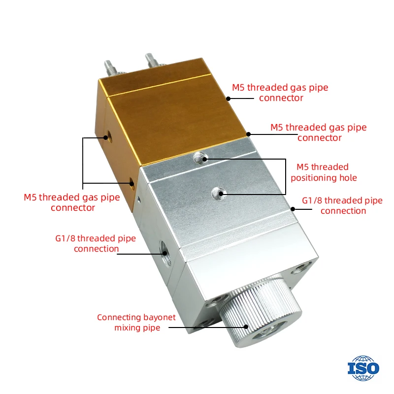 DJF-26-1 صمام حقن السائل المزدوج AB أجزاء هوائية حالة جديدة المزدوج السائل الاستغناء حربة اسطوانة مزدوجة