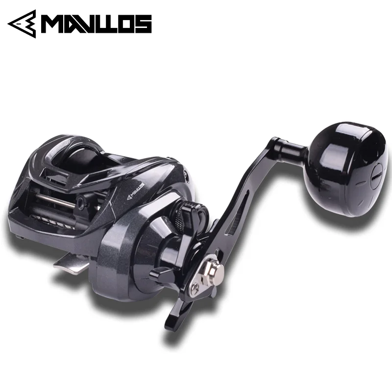 

Mavllos Decrk Saltwater Casting Reel with Single Hnadle,Drag Power 15KG, Speed Ratio 6.4:1 Ultralight Fishing Baitcasting Reel