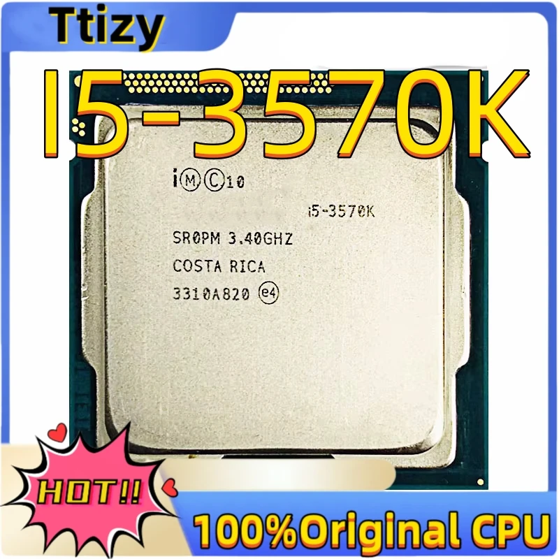 Core i5-3570K i5 3570K 3.4 GHz Quad-Core Quad-Thread CPU 6M 77W LGA 1155